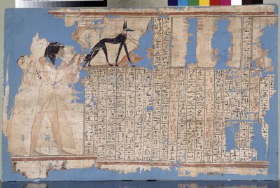 Egypt: Papyrus 19. dynastie jménem Praemheb. Středomořské archeologické muzeum, Marseille od Unbekannter Künstler