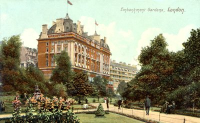 Embankment Gardens Londýn (pohlednice) od Unbekannter Künstler