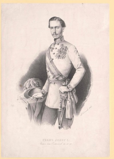 Rakouský císař František Josef I. od Unbekannter Künstler