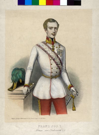 Rakouský císař František Josef I. od Unbekannter Künstler