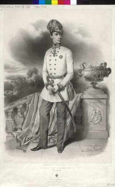 Rakouský císař František Josef I. od Unbekannter Künstler