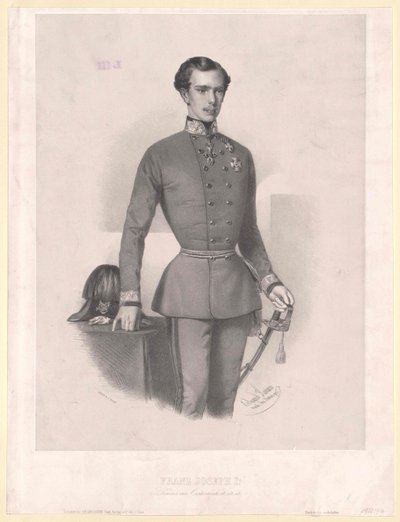 Rakouský císař František Josef I. od Unbekannter Künstler