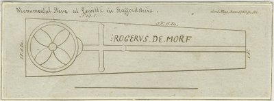 Enville Church - Monumental Stone: rytina, nd [c 1783] od Unbekannt