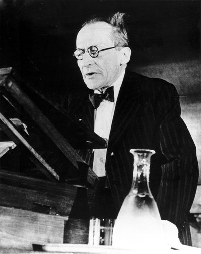 Erwin Schrodinger, rakouský fyzik, přednáší od Unbekannt