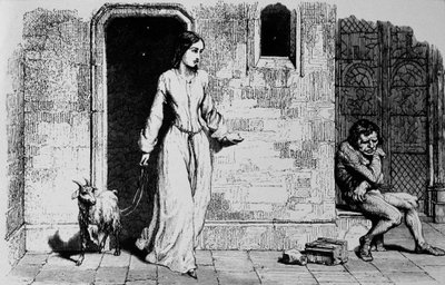 Esmeralda a Quasimodo od Unbekannter Künstler
