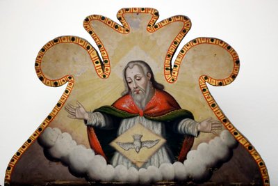 Muzeum Evora. Ježíš a Duch svatý. Portugalsko. od Benjamin Baud