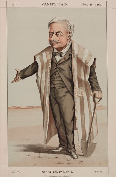 Ferdinand de Lesseps , francouzský diplomat a inženýr od Unbekannt