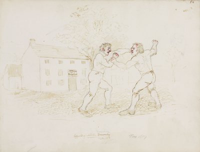 Fighting, Northumberland, c 1805-1820 od Unbekannt