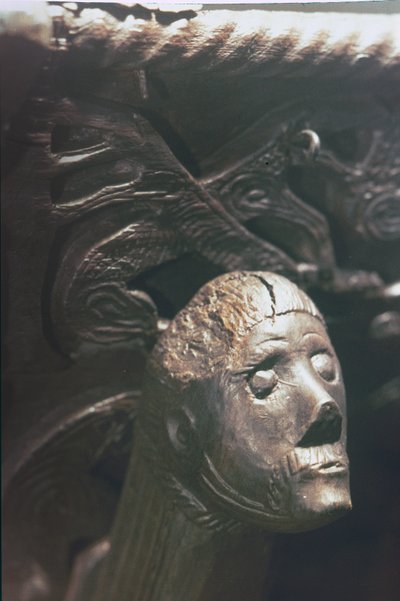 Figurka z Viking Longship, 9. století (dřevo) od Unbekannt