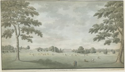 Fisherwick Hall: malba vodovými barvami, nd [1786] od Unbekannt