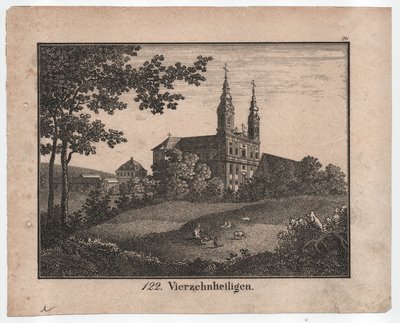 Čtrnáct svatých (perová litografie, kolem roku 1830) od Unbekannter Künstler
