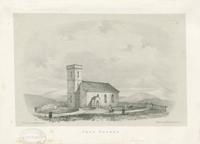 Foxt Church - litografie, nd [c 1840] od Unbekannt