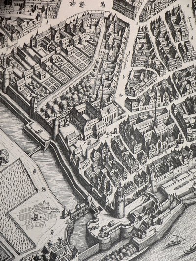 Frankfurtský karmelitánský klášter 1628 od Unbekannter Künstler