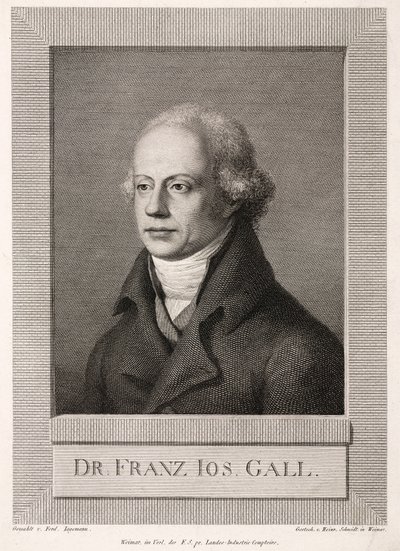 Franz Joseph Gall, německý anatom a frenolog, c 1800 od Unbekannt