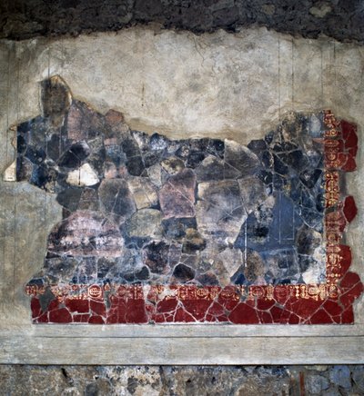 Freska, Villa Arianna, Stabiae, Kampánie, Itálie, římská civilizace, 2. století před naším letopočtem, Detail od Benjamin Baud