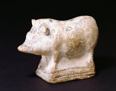 GR.4-1981 Prasečí chrastítko z Eleusis, Řecko, 410-380 př. n. l. (terakota) od Unbekannt