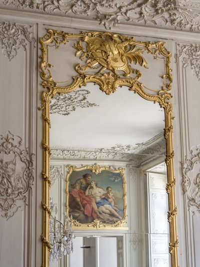 Hry ledu a zrcadel, odraz Aurore a Cephale, Obraz Francoise Bouchera (1703-1770). Princův pokoj. Hotel de Soubise, Paříž od Unbekannt