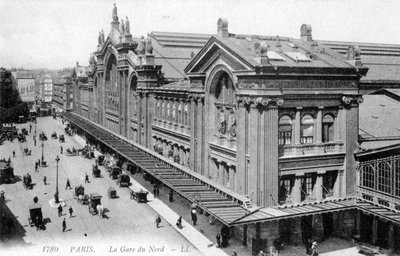 Gare du Nord, Paříž, kolem roku 1900 od Unbekannter Künstler