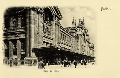 Gare du Nord, Paříž, kolem roku 1900 od Unbekannter Künstler