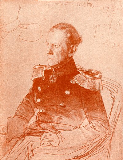 Náčelník generálního štábu hrabě Helmut von Moltke od Unbekannter Künstler