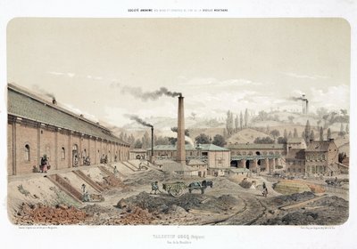 General Industrial Scenes Coalmine ve Valentin Cocq, Belgie od Unbekannt