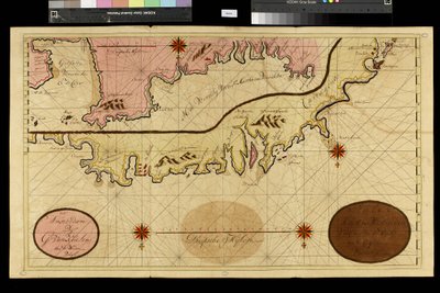 Zeměpisná mapa: vyobrazení Cartageny v Kolumbii od nizozemského kartografa Gerarda van Keulena (1678-1726) 1709-1713. Biblioteca Angelica, Řím od Unbekannter Künstler
