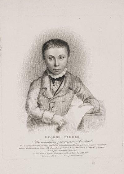 George Parker Bidder, matematik, inženýr a zázračné dítě od Unbekannt