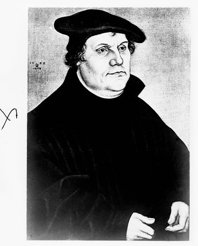 německý reformátor Martin Luther od Unbekannter Künstler