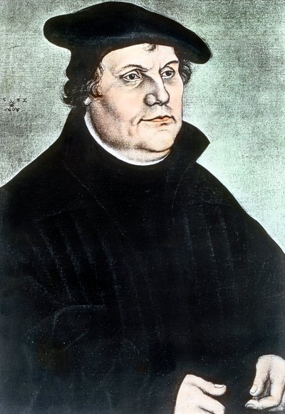 Německý náboženský reformátor Martin Luther od Unbekannter Künstler