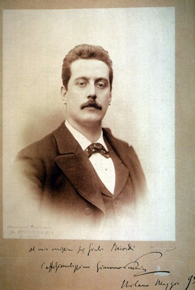 Giacomo Puccini (1858-1924) v roce 1893. od Unbekannt