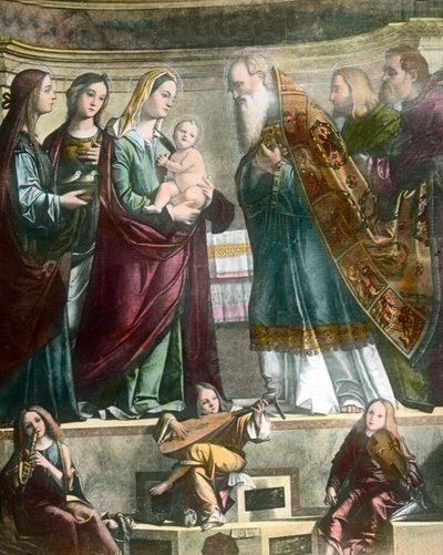 Goethe cestuje do Benátek, zde obraz Panny Marie zobrazující Ježíše v chrámu od Carpaccia od Unbekannter Künstler