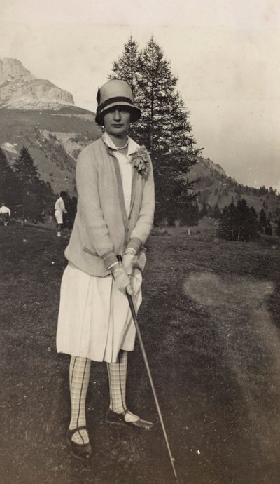 Golfista u jezera Carezza od Unbekannter Künstler
