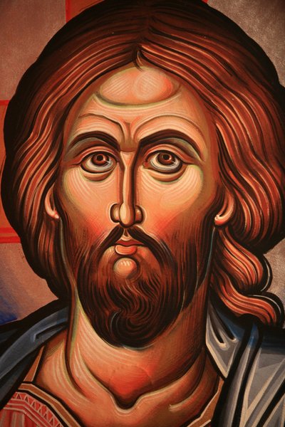 Řecká ortodoxní ikona zobrazující Krista Soluň Řecko od Unbekannt