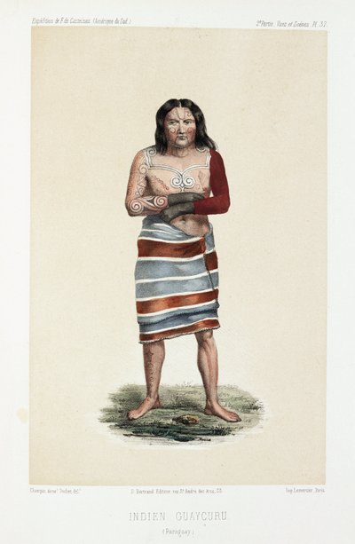 Indické Guaycuru, c 1843-1 od Unbekannt