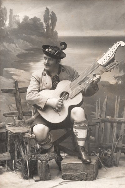 Gustav Rechl, Německo 1908 (čb foto) od Unbekannter Künstler