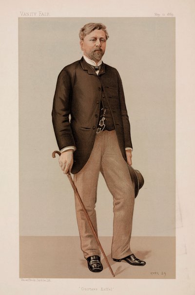 Gustave Eiffel , francouzský stavební inženýr od Unbekannt