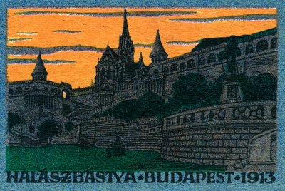 Rybářská bašta Budapešť od Unbekannter Künstler