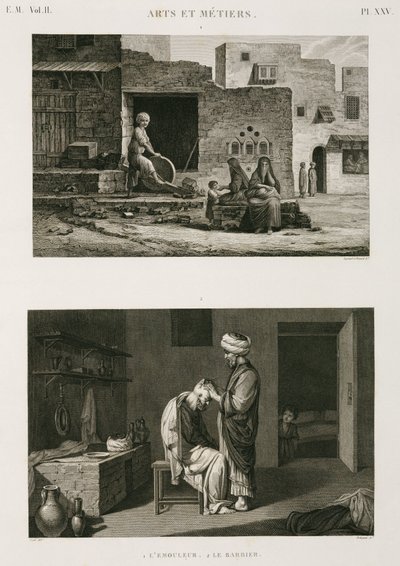 Železářství a železářství Brusič nožů a holič, Egypt, c 1798 od Unbekannt
