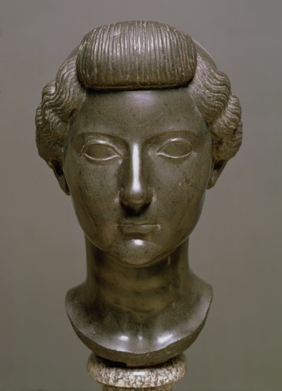 Hlava Livia Drusilla (56 př. n. l. – 29 n. l.) římská, cca 30 př. n. l. (čedič) od Unbekannt