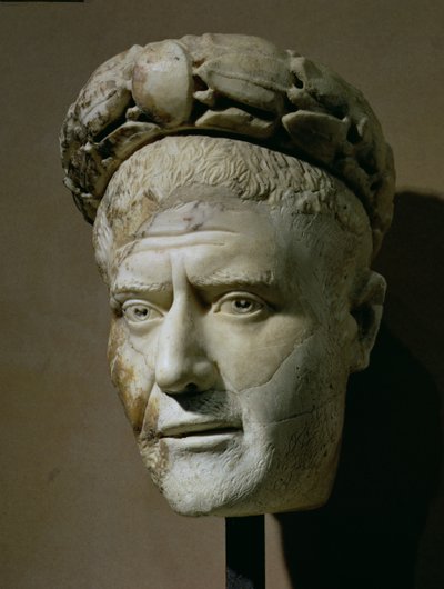 Hlava Filipa Araba, římského císaře (244-249) (mramor) od Unbekannt