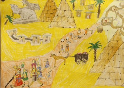 Hebrejci opouštějící Egypt, Budapešť, Hongrie od Unbekannt
