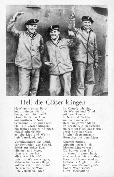 Hell die Glaeser klingen, pohlednice (litho) od Unbekannt