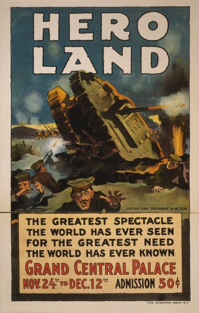 Hero Land Plakát, New York, New York od Unbekannt