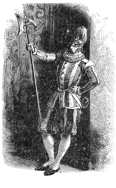 Historie starověkého Říma. Historie vatikánské švýcarské gardy papeže. Římské rytiny z roku 1872 od Unbekannt