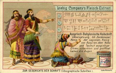 Dějiny písma ("Zur Geschichte der Schrift") od Unbekannter Künstler
