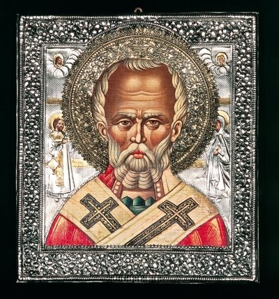 Ikona zobrazující svatého Mikuláše od Benjamin Baud