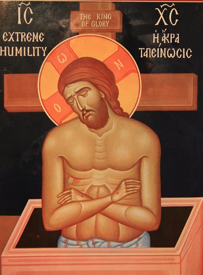 Ikona v pravoslavné církvi Saint Dimitrios: trpící Kristus Thessaloniki Řecko od Unbekannt