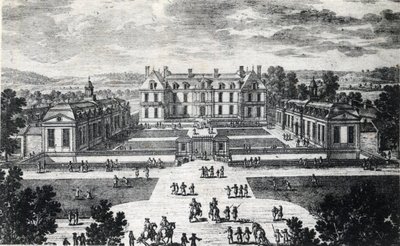 Ile de France, Seine et Marne (77), Pomponne: vnější pohled na Chateau de Pomponne - pohlednice z roku 1929 od Unbekannt
