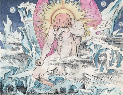 Ilustrace k Příběhu starého námořníka, Samuel Taylor Coleridge od Unbekannter Künstler