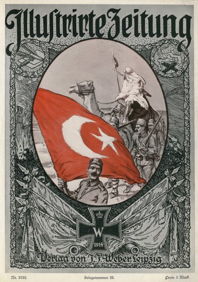 Illustrirte Zeitung: obálka, 7. ledna 1915 od Unbekannter Künstler